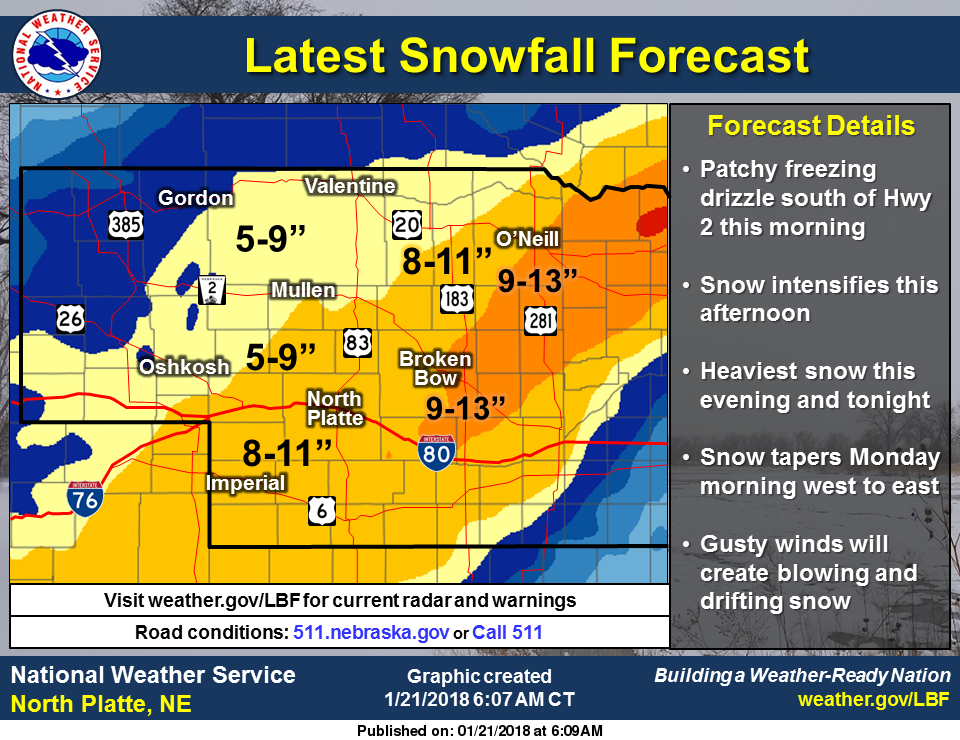 Blizzard Warning issued for Sandhills Sandhills Express