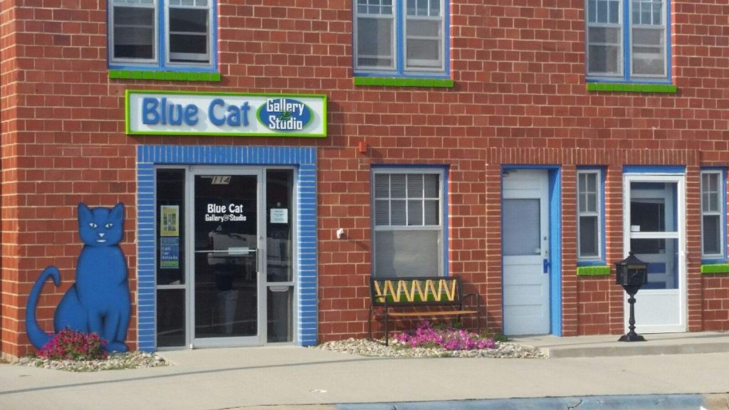 Ceramics, Geometric Airbrush Paintings Showcased At Blue Cat Gallery