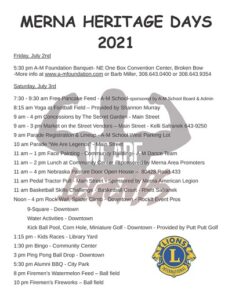 Merna Heritage Days 2021 