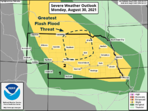 Flooding, Hail, High Winds, And Possible Tornados In Monday (8/30) Storm