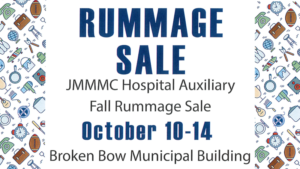 Melham Auxiliary Fall Rummage Sale; Bundle Days: Oct. 10-11, Sale Days: Oct. 12-14