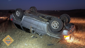 Juvenile Uninjured In Mid-December Rollover Crash; Vehicle Totaled