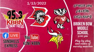 Local Sports Calendar 1/13 - Broken Bow Wrestling Tri on KBBN / Video Stream