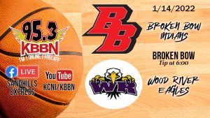 Local Sports Calendar 1/14 - Broken Bow vs Wood River Basketball on KBBN / Video Stream