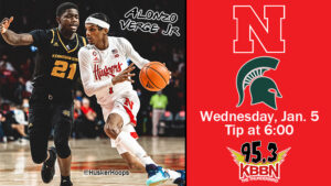 Nebraska Men's Basketball Prepare for Matchup with Michigan State