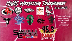 Local Sports Calendar 2/1 - MNAC Wrestling Tournament on KBBN / Video Stream - Broken Bow Basketball on KCNI