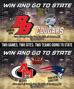 Broken Bow, Anselmo-Merna, and Sandhills/Thedford Play in Girls District Finals Tonight