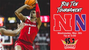 Nebraska to Face Northwestern in Opening Round of Big Ten Men's Basketball Tournament