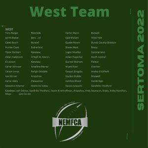 Area Athletes Selected to Play in 8 Man All Star Football Game