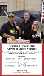 Candidates for Governor, AG, Sec. of State in Broken Bow Saturday, April 2