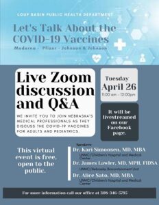 LBPHD Hosting Live Zoom Dicussion about COVID-19 Vaccines