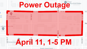 Planned Outage Monday, April 11 In Broken Bow 1-5 PM