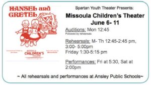 Missoula Children's Theater Coming to Ansley June 6-11