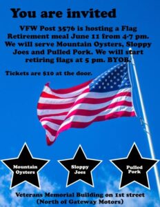 Public invited to Flag Retirement Meal Saturday in Broken Bow