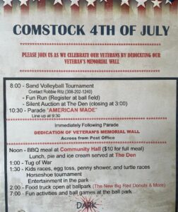 Comstock to Celebrate 4th of July with Dedication of Veterans Memorial Wall