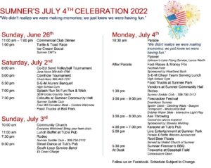 Sumner's July Fourth Festival Promises Weekend of Fun