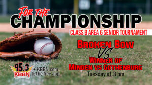 Broken Bow Seniors to Face Minden for Area Title - TIME CHANGE - Moved to 2pm