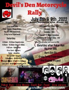Devil's Den Motorcycle Rally '22 Schedule