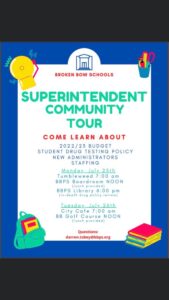 Superintendent Community Tour Keeps Bow in the Know