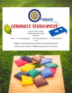 Optimists to Host Cornhole Tournament