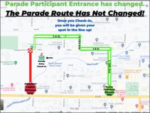 Custer County Parade Route Map 2022