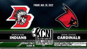 Broken Bow Kicks of Football Season at Boone Central - Game on KCNI/KBBN