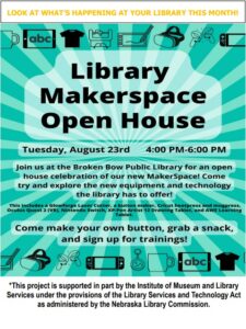 Broken Bow Library to Hold Makerspace Open House Tuesday