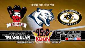 Area Volleyball on KBBN - Central Valley Tri with Ansley/Litchfield and Arcadia/Loup City