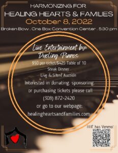 Harmonizing for Healing Hearts & Families Gala on October 8