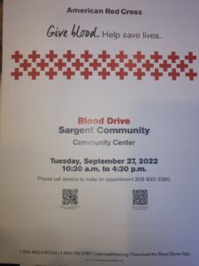 Sargent Blood Drive Tuesday