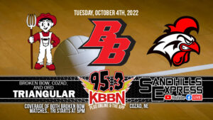High School Volleyball on KBBN - Broken Bow at Cozad Tri