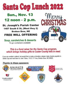 Santa Cop Lunch Sunday, November 13