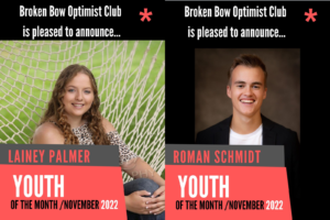 Broken Bow Optimist International Announce Youth of the Month