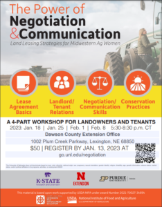 Extension Office, Women in Ag Program Announce 4-Part Workshop