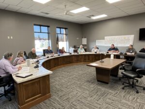 Supervisors review road material bids, talk courthouse steps renovation