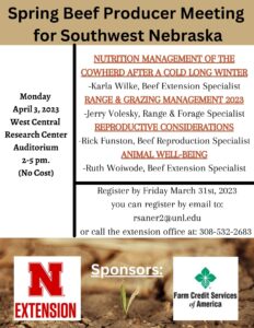 Nebraska Extension offering seminar to address grazing management