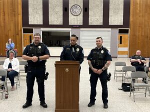 Council promotes Schmidt, congratulates officers, advocates for arts at Tuesday's meeting