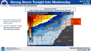 Spring storm to arrive Monday night through Wednesday