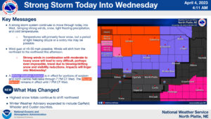 Winter Weather Advisory expanded to include Custer, Garfield, and Wheeler counties