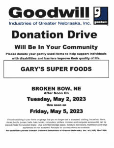 Goodwill Trailer returns to Bow first week in May