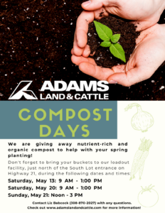 Adams Land & Cattle cancels Saturday's compost day