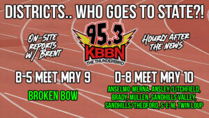 Area Teams Compete Today at D8 District Track and Field Meet in Paxton - Reports on KBBN