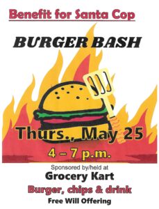 Santa Cop Burger Bash to be held Thursday at Grocery Kart