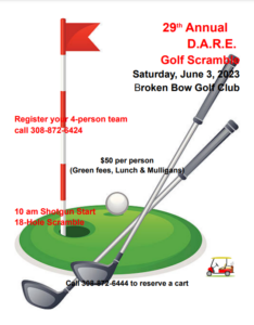 29th D.A.R.E. Golf Scramble set for June 3rd