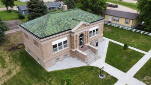 Finch Memorial Library roof restored after nine-state fundraising effort
