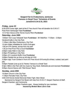 Sargent Fair & Chokecherry Jamboree returns with full weekend in 2023