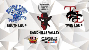 Local Sports Calendar 9/28 - Sandhills Valley VB Triangular on KBBN / Video Stream