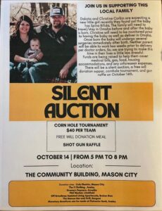 Local benefit for Corbin Family on October 14