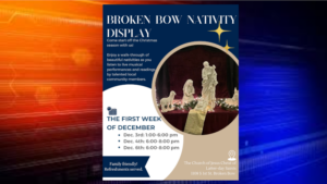 Nativity Display at The Church of Jesus Christ of Latter-day Saints in Broken Bow
