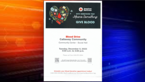 Blood Drive in Callaway Dec. 5